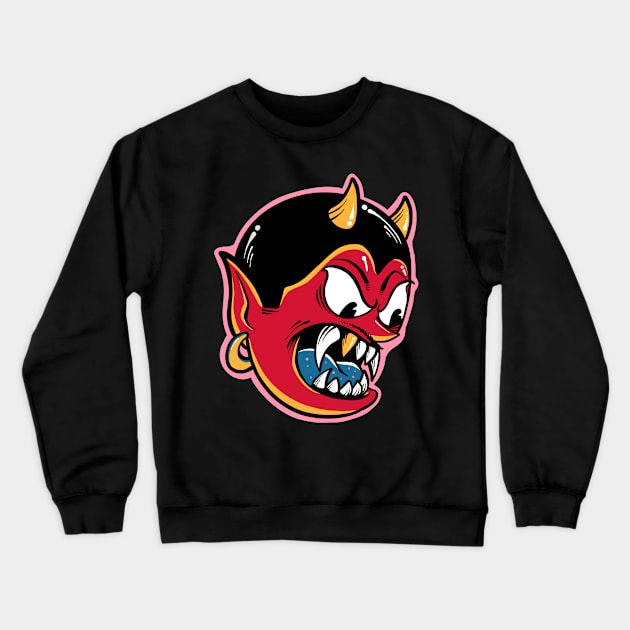 Devil Crewneck Sweatshirt by ricardiobraga